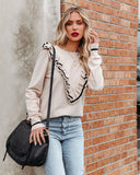 Playfully Yours Ruffle Knit Sweater - Cream Ins Street