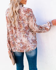 Plenty Of Love Floral Ruffle Sleeve Blouse - FINAL SALE Ins Street