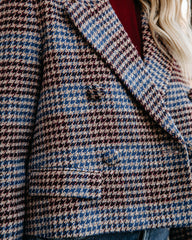 Portola Cropped Houndstooth Blazer Ins Street