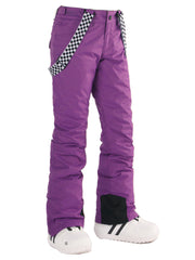 Highland Bib Snowboard & Ski Purple Pants Ins Street