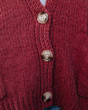 Quaint Pocketed Button Front Cardigan - Vintage Rose - FINAL SALE Ins Street