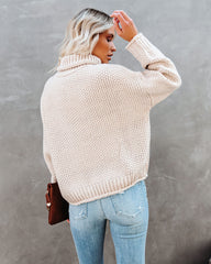 Quay Turtleneck Knit Sweater - Beige - FINAL SALE Ins Street