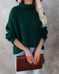 Quay Turtleneck Knit Sweater - Hunter Green - FINAL SALE Ins Street