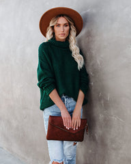 Quay Turtleneck Knit Sweater - Hunter Green - FINAL SALE Ins Street