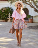 Rafa Cotton Puff Sleeve Top - Pink Ins Street