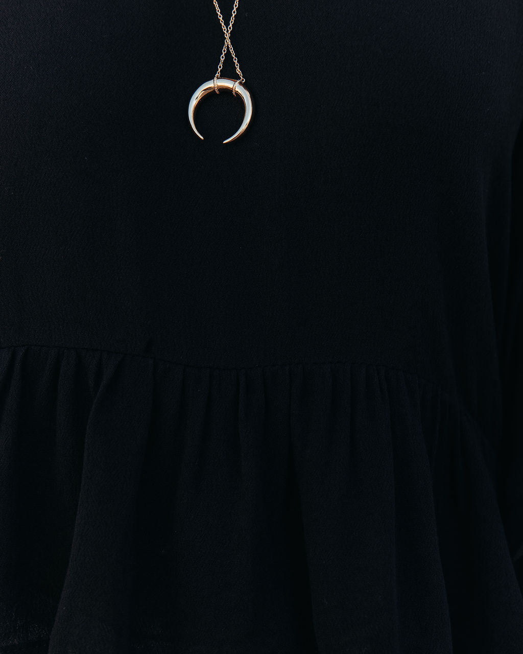 Raisa Relaxed Peplum Top - Black - FINAL SALE Ins Street