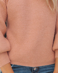 Ready Set Snow Turtleneck Knit Sweater - Blush - FINAL SALE Ins Street