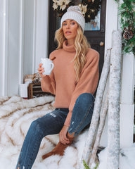 Ready Set Snow Turtleneck Knit Sweater - Blush - FINAL SALE Ins Street