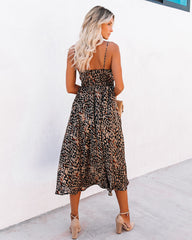 Real Taste Printed Cutout Midi Dress - FINAL SALE Ins Street