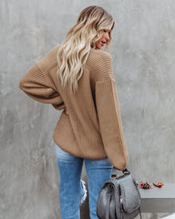 Repeat After Me Knit Sweater - Camel - FINAL SALE Ins Street