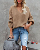 Repeat After Me Knit Sweater - Camel - FINAL SALE Ins Street