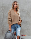 Repeat After Me Knit Sweater - Camel - FINAL SALE