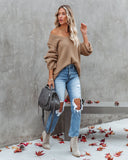 Repeat After Me Knit Sweater - Camel - FINAL SALE Ins Street