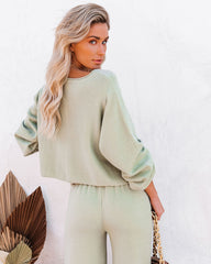 Rexa Billowed Sleeve Knit Top - Sage - FINAL SALE Ins Street