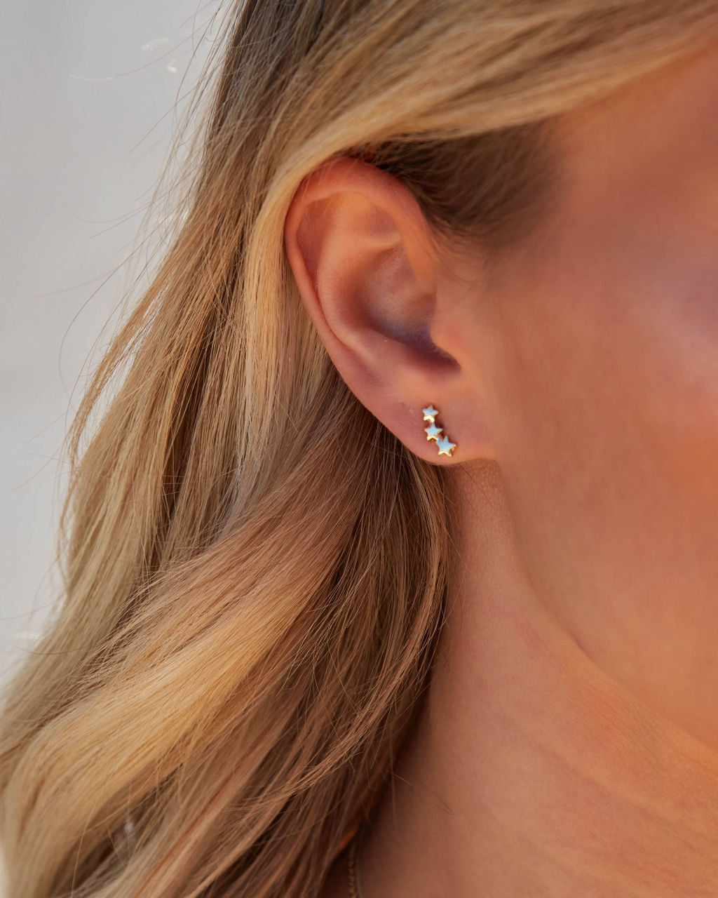 Rising Star Stud Earrings - Gold Ins Street