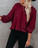 Robust Long Sleeve Thermal Top - Burgundy Ins Street