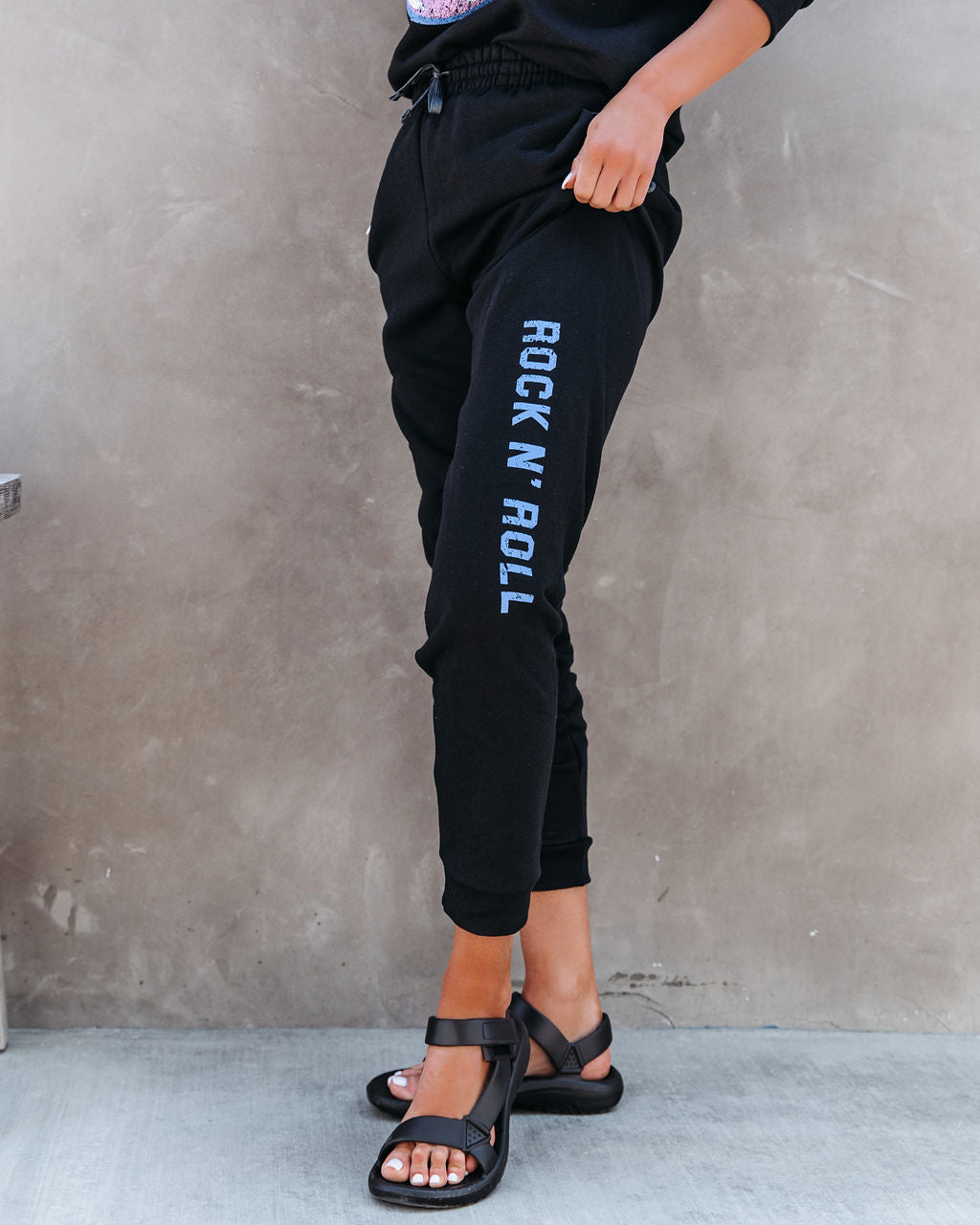 Rock N' Roll Cotton Blend Pocketed Joggers Ins Street