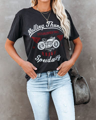 Rolling Thunder Speedway Cotton Motorcycle Tee Ins Street