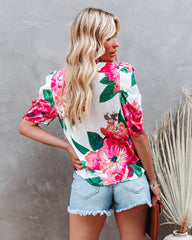 Rose To The Occasion Floral Blouse Ins Street