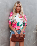 Rose To The Occasion Floral Blouse Ins Street
