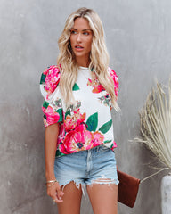 Rose To The Occasion Floral Blouse Ins Street