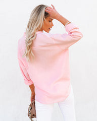 Royce Cotton Button Down Top - Baby Pink Ins Street