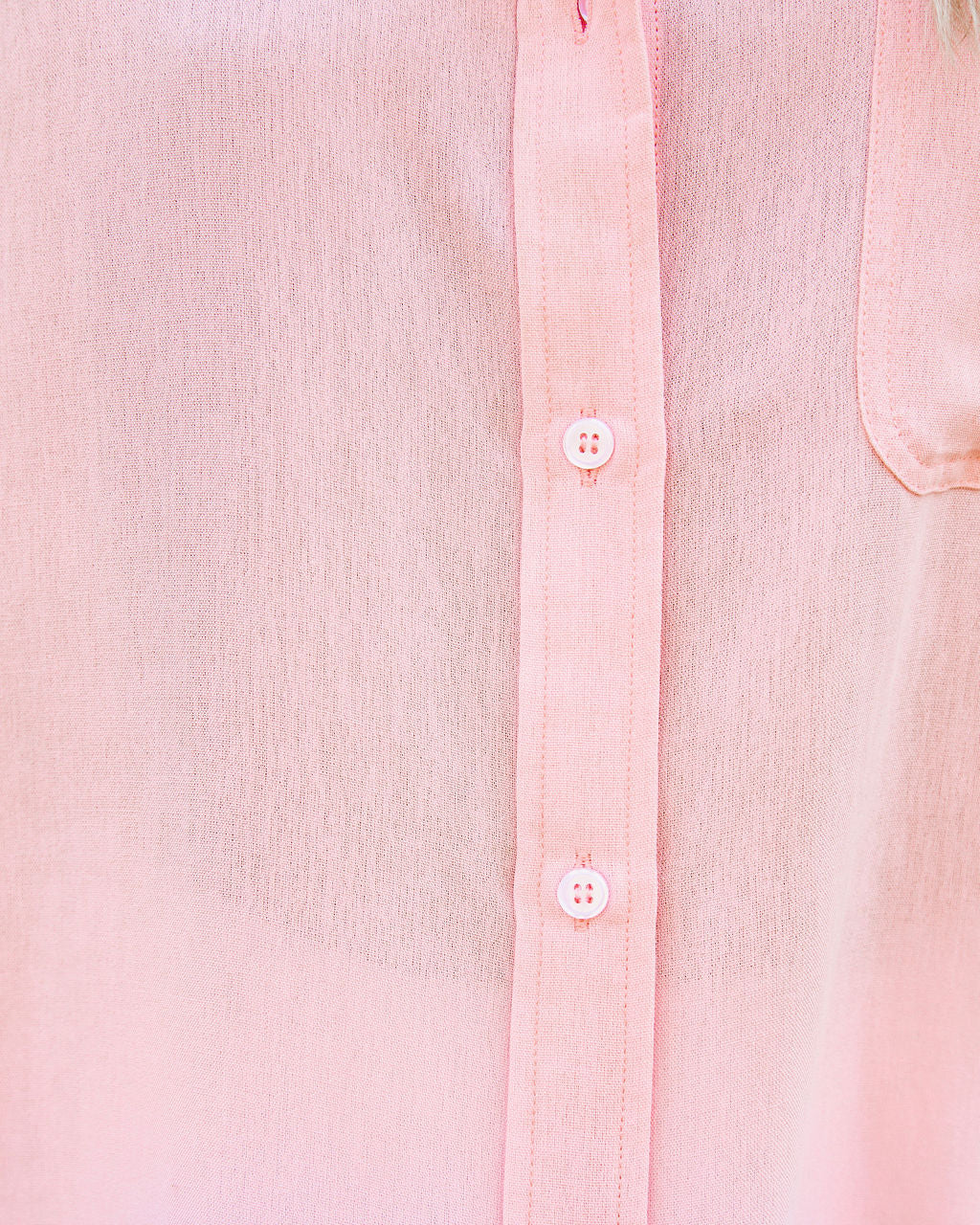 Royce Cotton Button Down Top - Baby Pink Ins Street