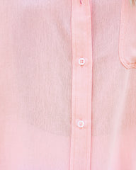 Royce Cotton Button Down Top - Baby Pink Ins Street