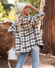 Rydell Plaid Button Down Shacket Ins Street