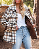 Rydell Plaid Button Down Shacket Ins Street
