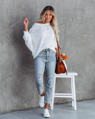 Ryker Ribbed Dolman Sweater - Off White Ins Street