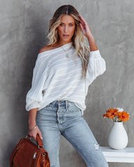 Ryker Ribbed Dolman Sweater - Off White Ins Street