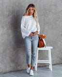 Ryker Ribbed Dolman Sweater - Off White Ins Street