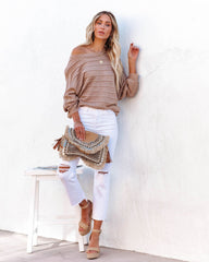 Ryker Ribbed Dolman Sweater - Taupe Ins Street