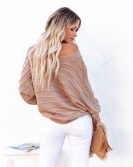 Ryker Ribbed Dolman Sweater - Taupe Ins Street