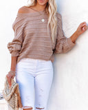 Ryker Ribbed Dolman Sweater - Taupe Ins Street