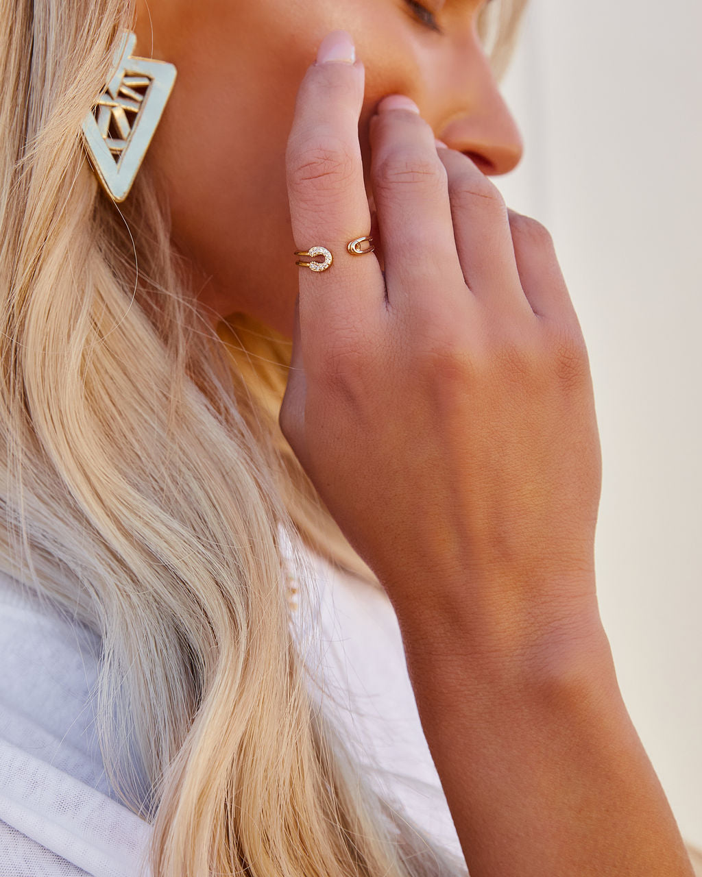 Safety Pin Ring - Gold Ins Street