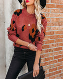 Santino Leopard Knit Sweater LUSH-001