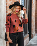 Santino Leopard Knit Sweater LUSH-001