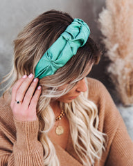 Scarlett Ruched Headband - Emerald Ins Street