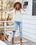 Scooter Cotton Blend Pocketed Sweater - Ivory Ins Street