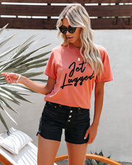 Script Cotton Jet Lagged Tee Ins Street