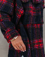 Septembers End Pocketed Plaid Shacket Ins Street