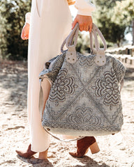 PREORDER - Sequoia Embellished Weekender Bag - Grey Ins Street