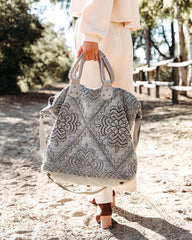 PREORDER - Sequoia Embellished Weekender Bag - Grey Ins Street