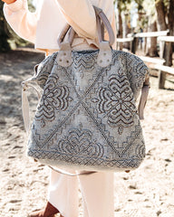 PREORDER - Sequoia Embellished Weekender Bag - Grey Ins Street