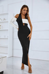 Evie One Sleeve Maxi Bandage Dress Ins Street