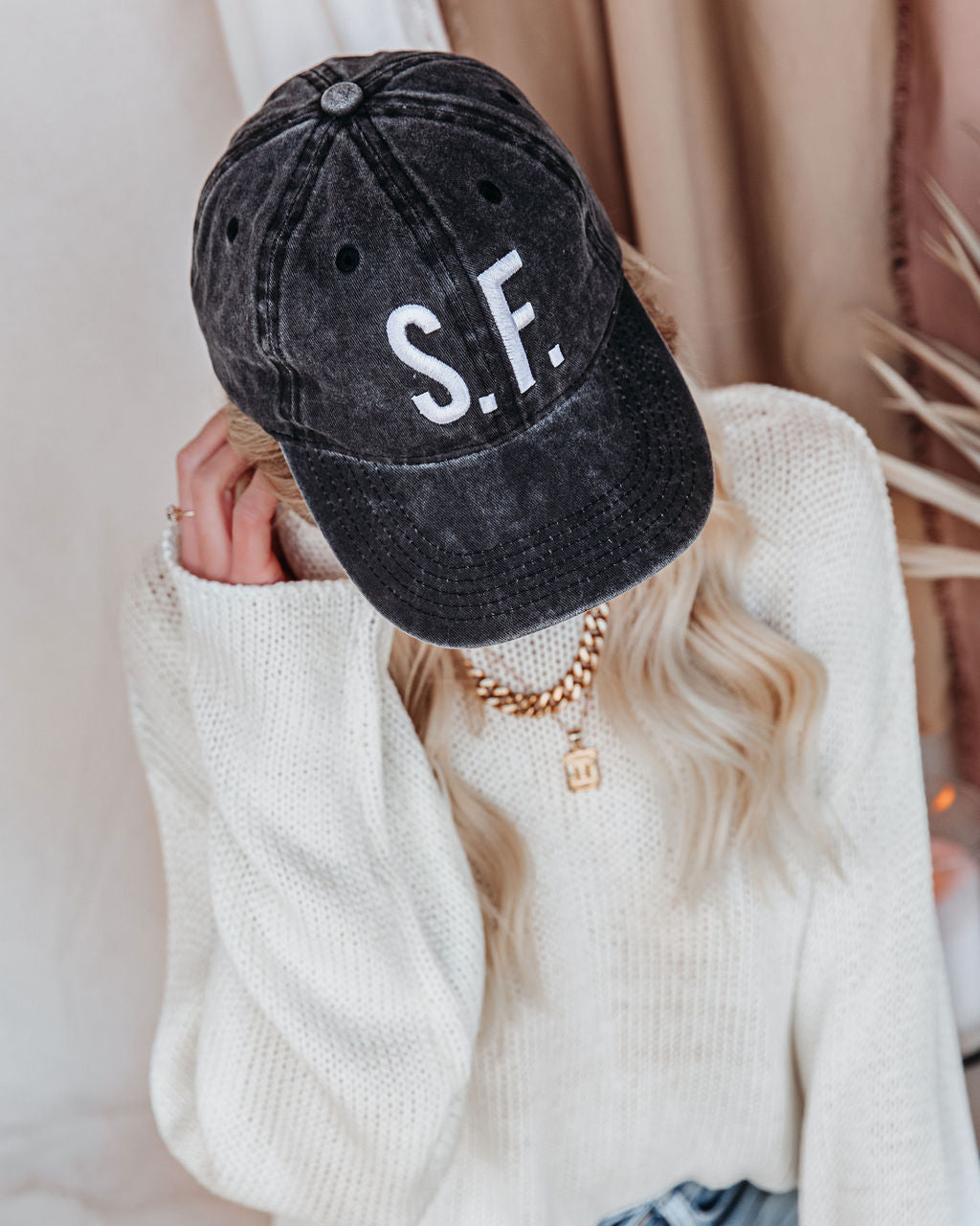 SF Washed Cotton Baseball Hat Ins Street