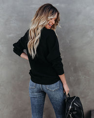 Smile A While Cotton Blend Sweatshirt Ins Street