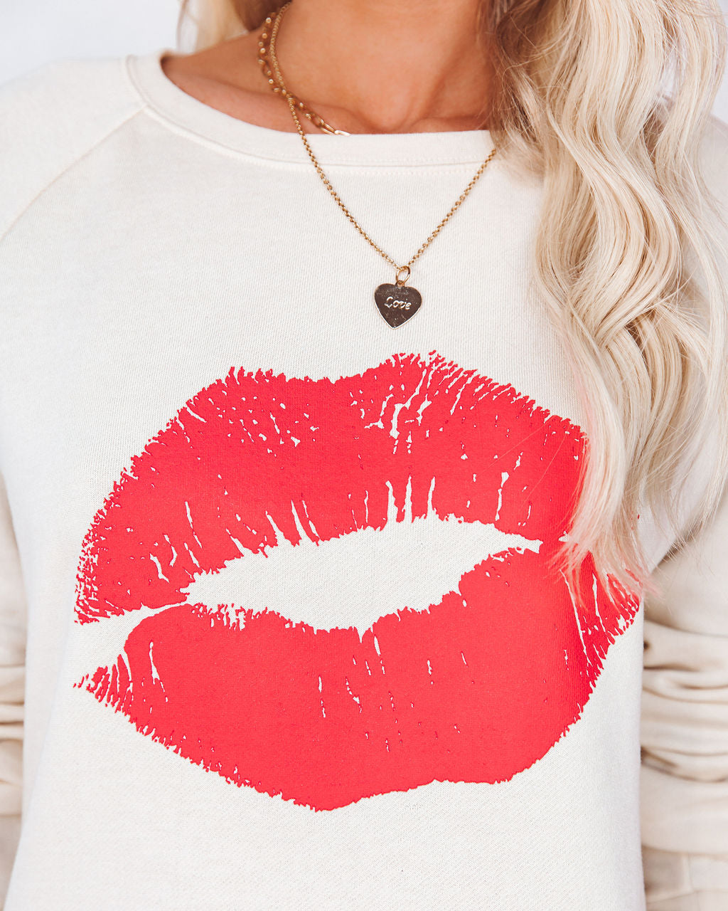 Smooch Premium Cotton Blend Raglan Pullover - FINAL SALE Ins Street